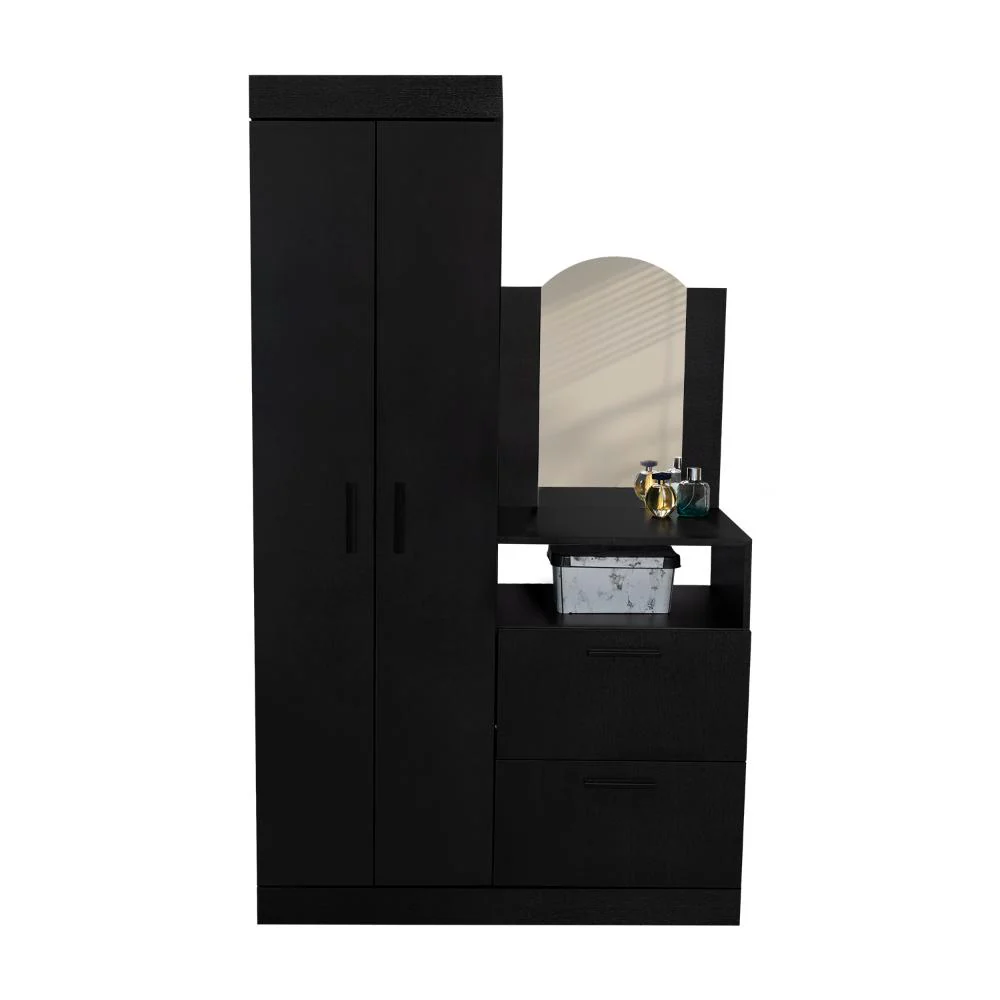 CLOSET TOCADOR PRAGA, WENGUE, CON DISEÑO MODERNO INCLUYE ESPEJO - Image 3