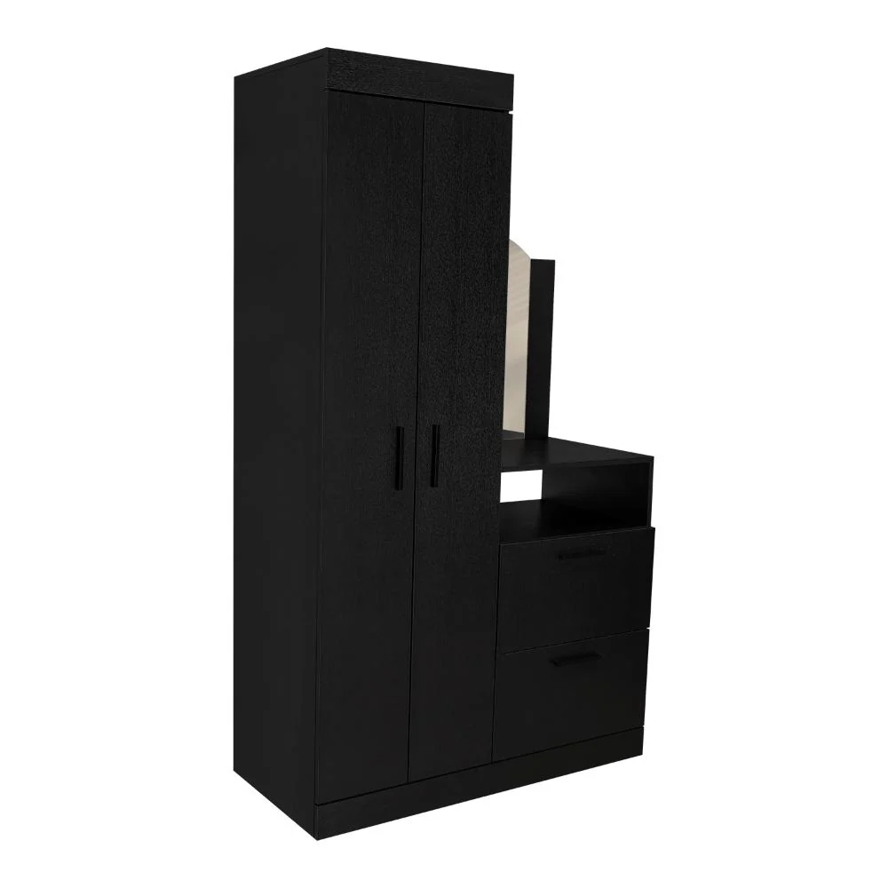 CLOSET TOCADOR PRAGA, WENGUE, CON DISEÑO MODERNO INCLUYE ESPEJO - Image 7