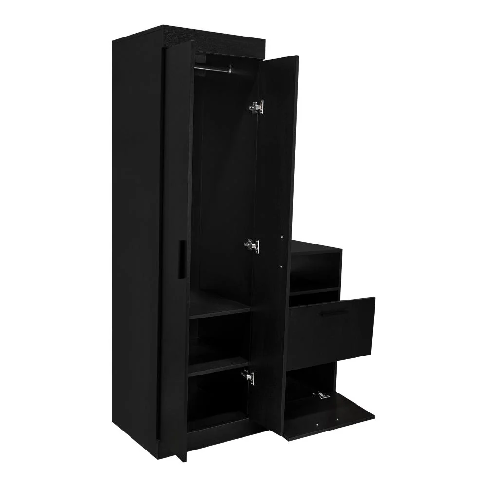 CLOSET TOCADOR PRAGA, WENGUE, CON DISEÑO MODERNO INCLUYE ESPEJO - Image 8