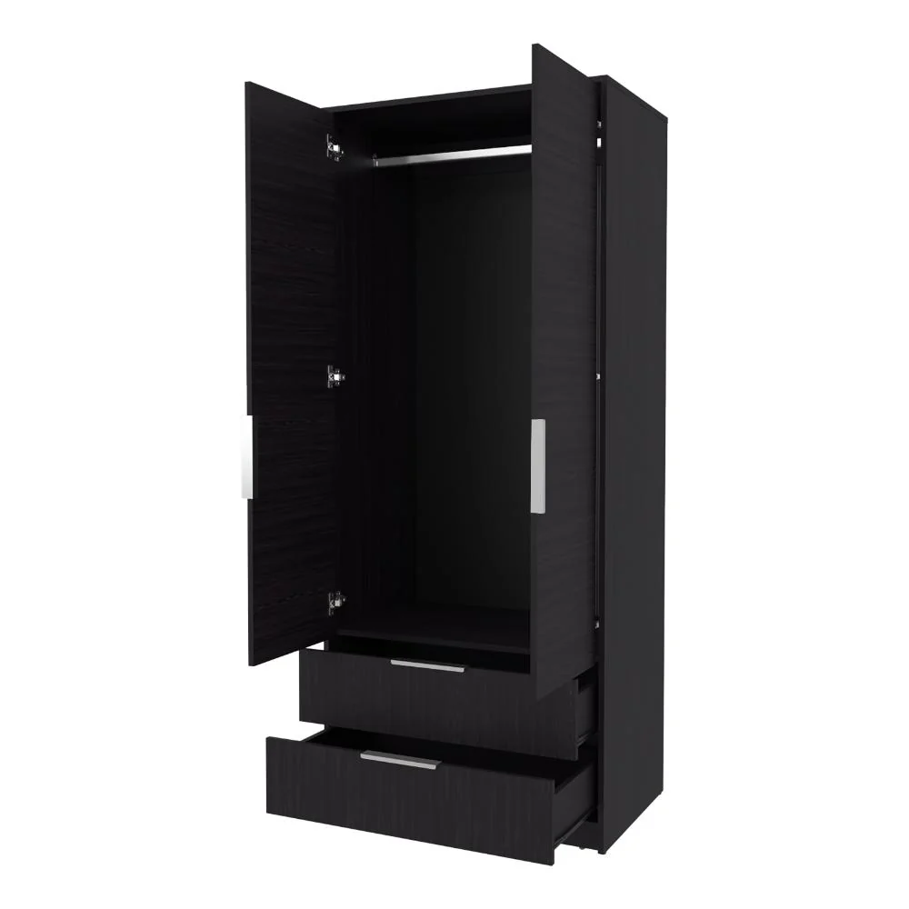 CLOSET WEND, WENGUE, CON DOS CAJONES Y DOS PUERTAS BATIENTES ZF - Image 5
