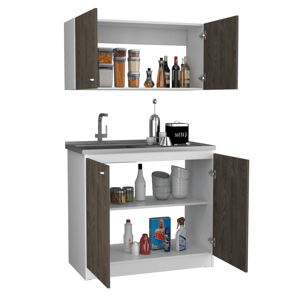 COCINA INTEGRAL CANTABRIA, CHOCOLATE Y BLANCO,INCLUYE MESÓN IZQUIERDO - Image 6