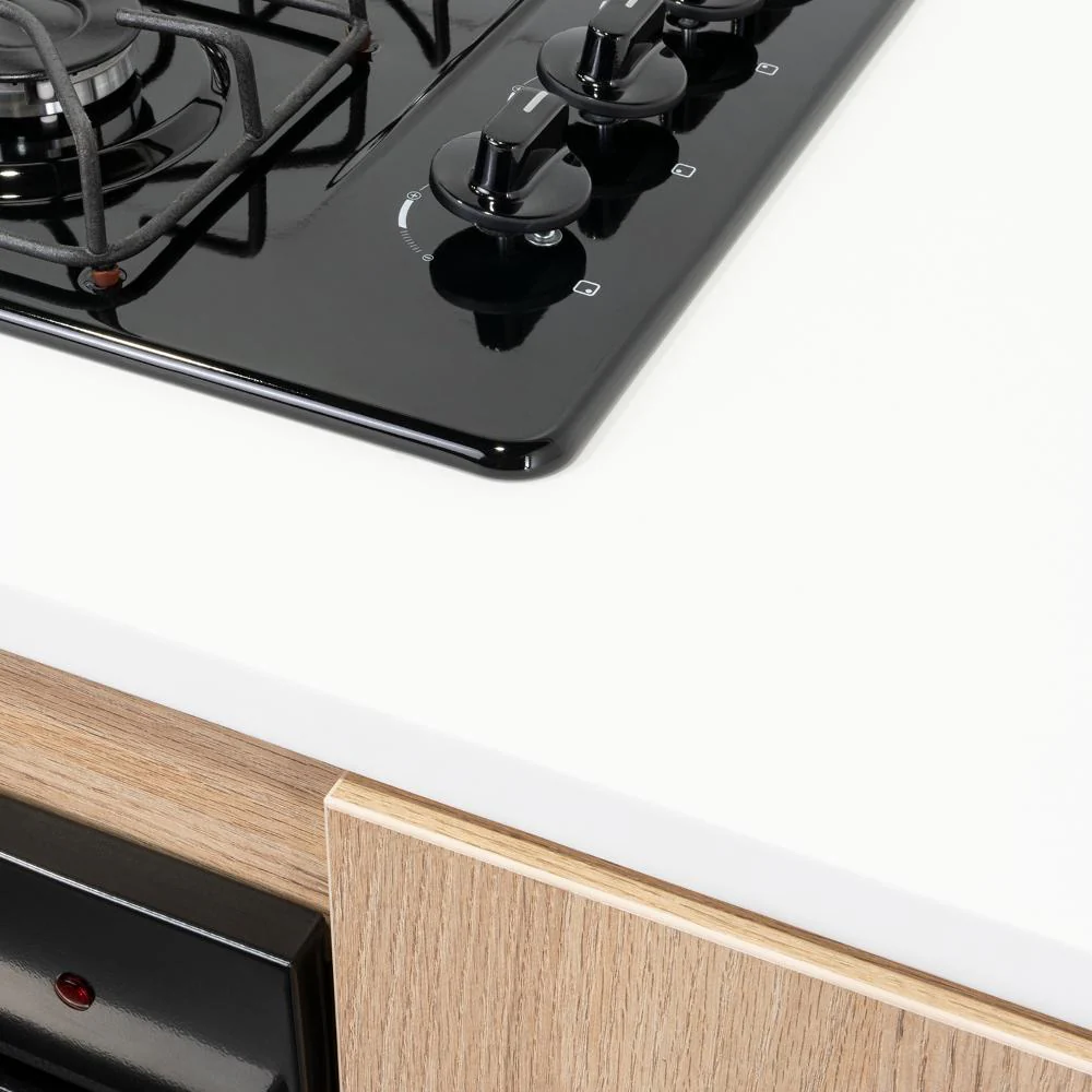 COCINA INTEGRAL ELICA, BEIGE, INCLUYE MESÓN DERECHO CON ESTUFA 4 PUESTOS A GAS + CAMPANA + HORNO - Image 11