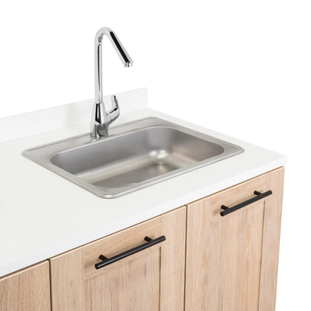 COCINA INTEGRAL ELICA, BEIGE, INCLUYE MESÓN DERECHO CON ESTUFA 4 PUESTOS A GAS + CAMPANA + HORNO - Image 9