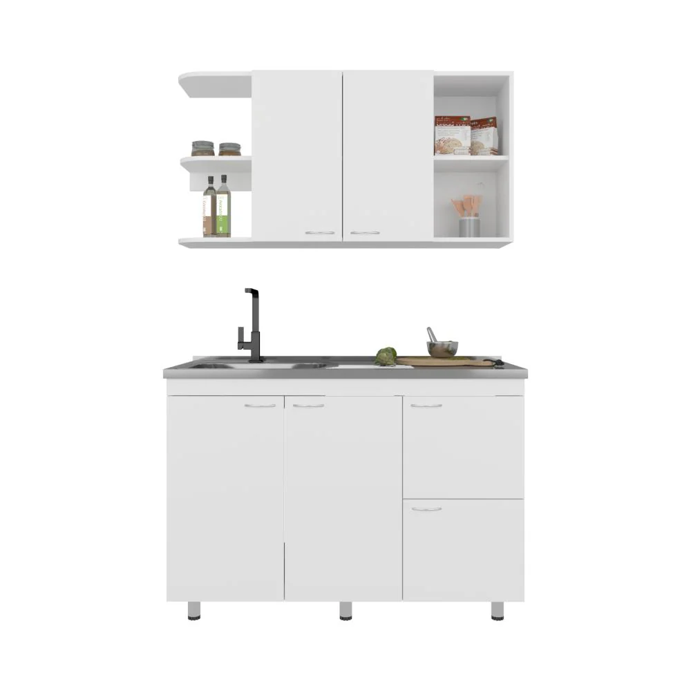 COCINA INTEGRAL GIOTTO 120, KRONOS BLANCO, INCLUYE MESÓN IZQUIERDO ZF - Image 2
