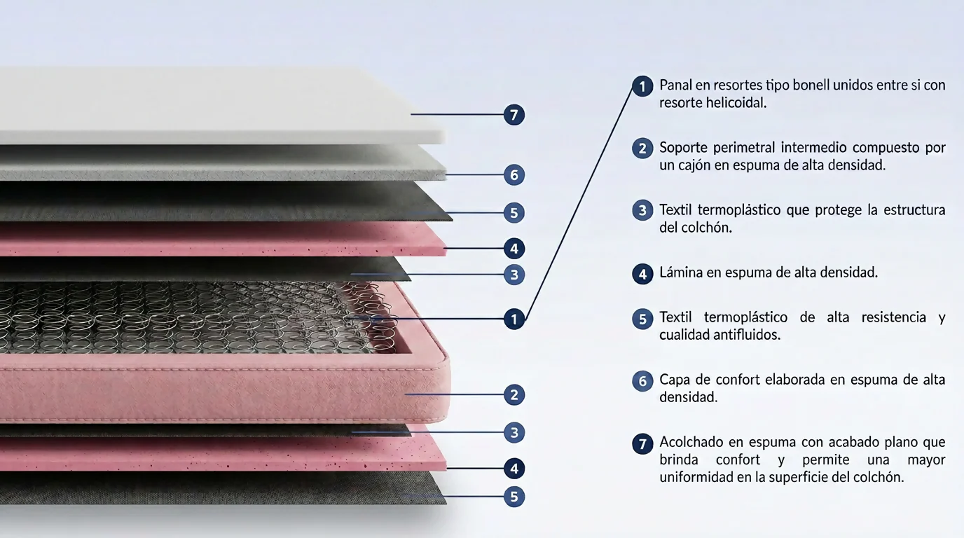 COLCHÓN ORTHOPACK BTU 160X190 QUEEN, COLOR GRIS - Image 4