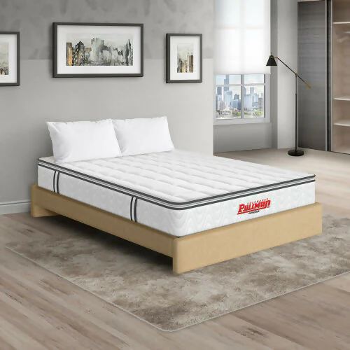 COLCHÓN ORTHOPACK BTU + BASE CAMA + ALMOHADA COLOR CLASICO TELA COLOR BEIGE 120X190 SEMIDOBLE - Image 6