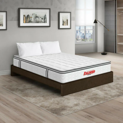 COLCHÓN ORTHOPACK BTU + BASE CAMA + ALMOHADA COLOR CLASICO TELA COLOR CAFE 160X190 QUEEN - Image 6