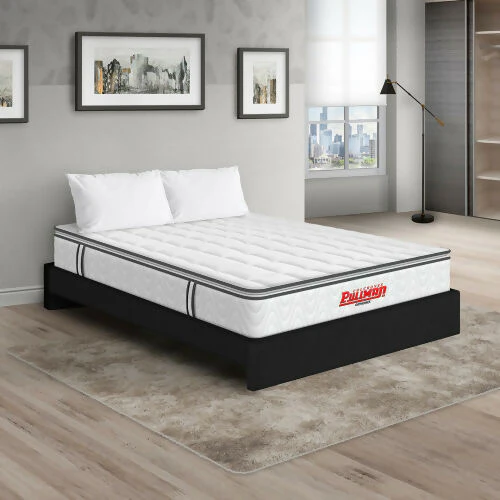 COLCHÓN ORTHOPACK BTU + BASE CAMA + ALMOHADA COLOR CLASICO TELA COLOR NEGRO 120X190 SEMIDOBLE - Image 6