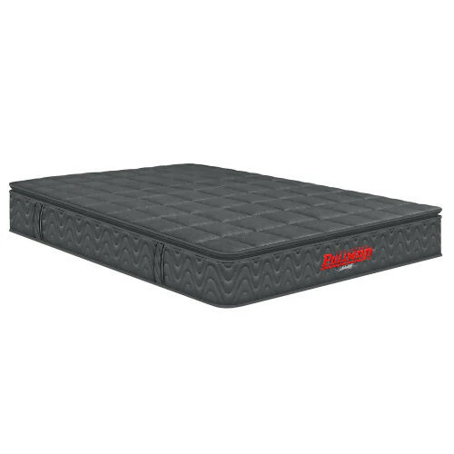 COLCHÓN ORTHOPACK BTU + BASE CAMA + ALMOHADA COLOR GRIS TELA COLOR CAFE 200X200 KING - Image 3