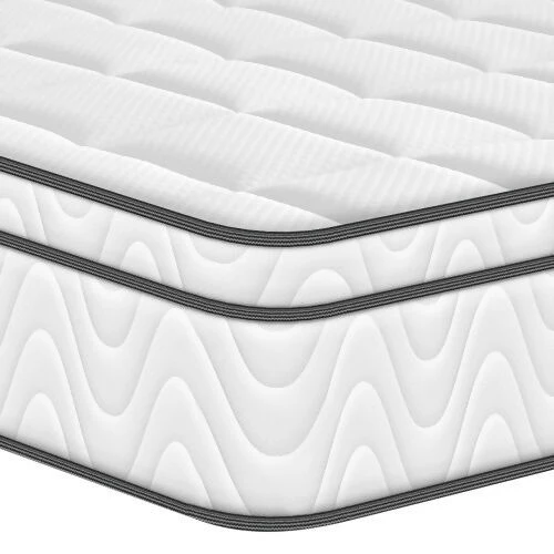 COLCHÓN ORTHOPACK EURO U + CAMA LEO + ALMOHADA COLOR CLASICO TELA COLOR NEGRO 100X190 SENCILLO - Image 4