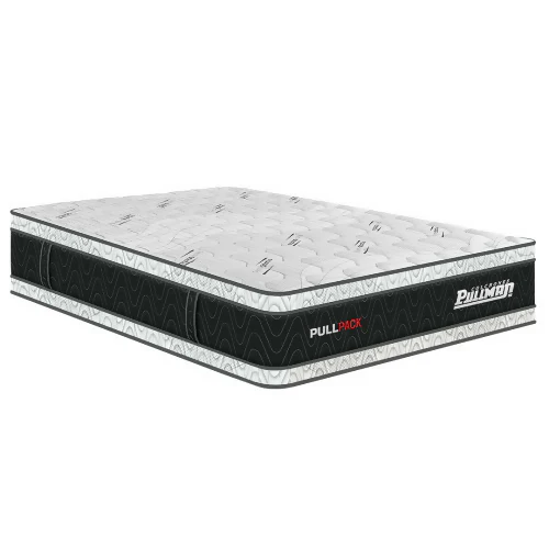 COLCHÓN PULLPACK EURO BANDA NEGRO 200X200 KING TELA ANTIESTÁTICA
