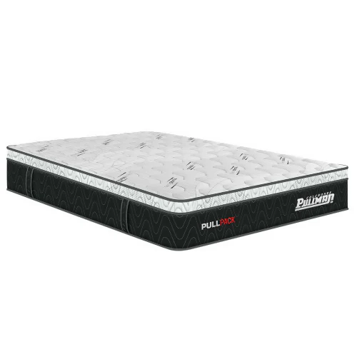 COLCHÓN PULLPACK EURO U BANDA NEGRO 200X200 KING TELA ANTIESTÁTICA
