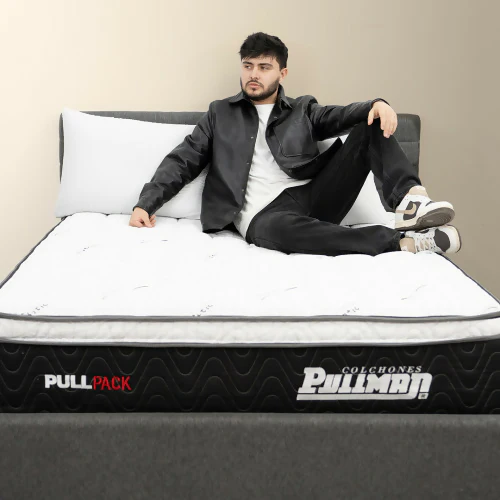 COLCHÓN PULLPACK EURO U BANDA NEGRO 200X200 KING TELA ANTIESTÁTICA - Image 8