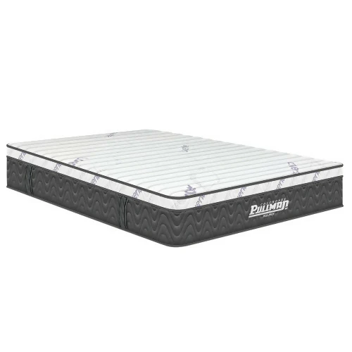 COLCHÓN ROLLPACK EURO U BANDA GRIS 120X190 SEMIDOBLE TELA LAVANDA