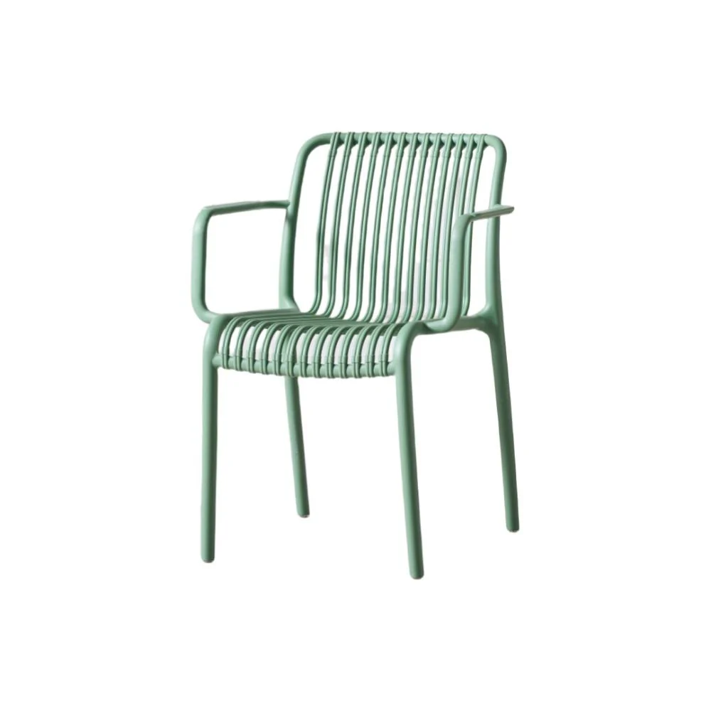 COMBO DOS SILLA TERRA CON BRAZOS, COLOR VERDE OLIVO Y NEGRO - Image 5