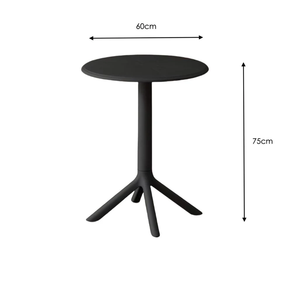 COMBO AURORA, INCLUYE MESA REDONDA Y 2 SILLAS EN COLOR NEGRO - Image 8