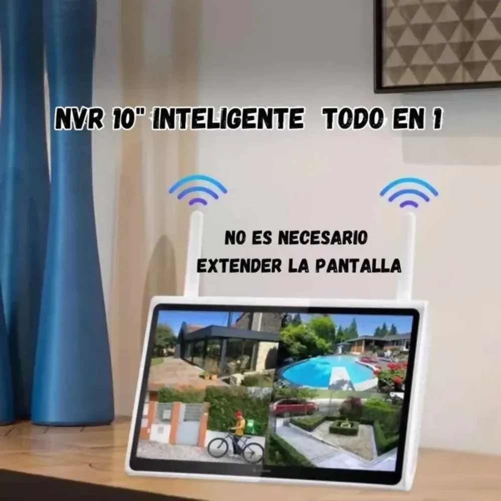 COMBO CAMARAS SEGURIDAD WIFI INTERIOR EXTERIOR NVR PANTALLA - Image 4