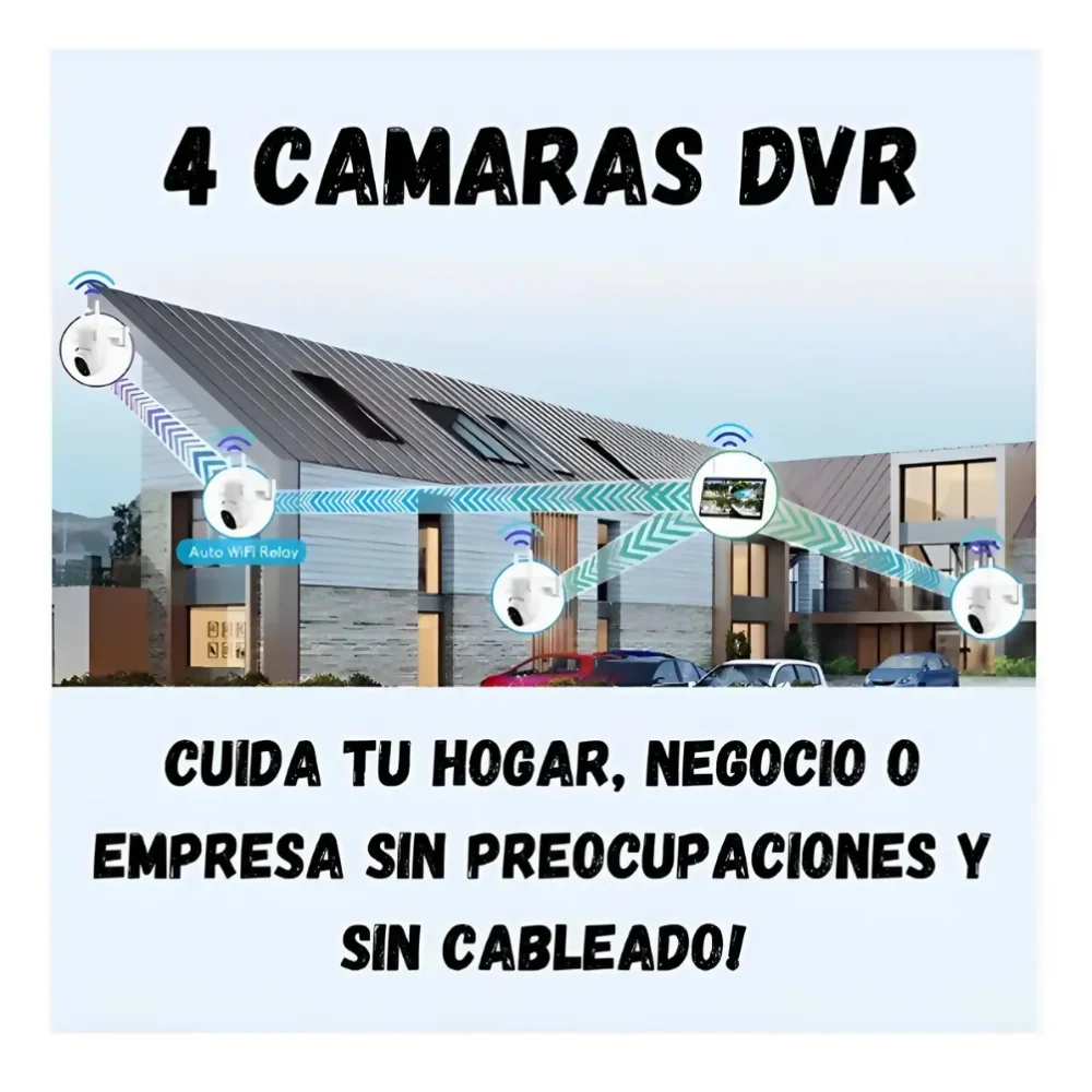 COMBO CAMARAS SEGURIDAD WIFI INTERIOR EXTERIOR NVR PANTALLA - Image 5