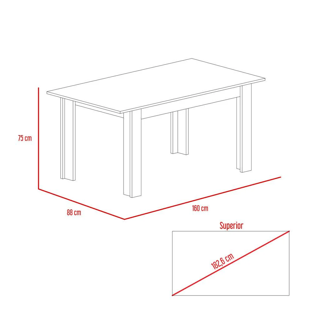 COMBO COMEDOR LIMEA, BEIGE, WENGUE Y CAFÉ CLARO, INCLUYE COMEDOR Y 6 SILLAS - Image 14