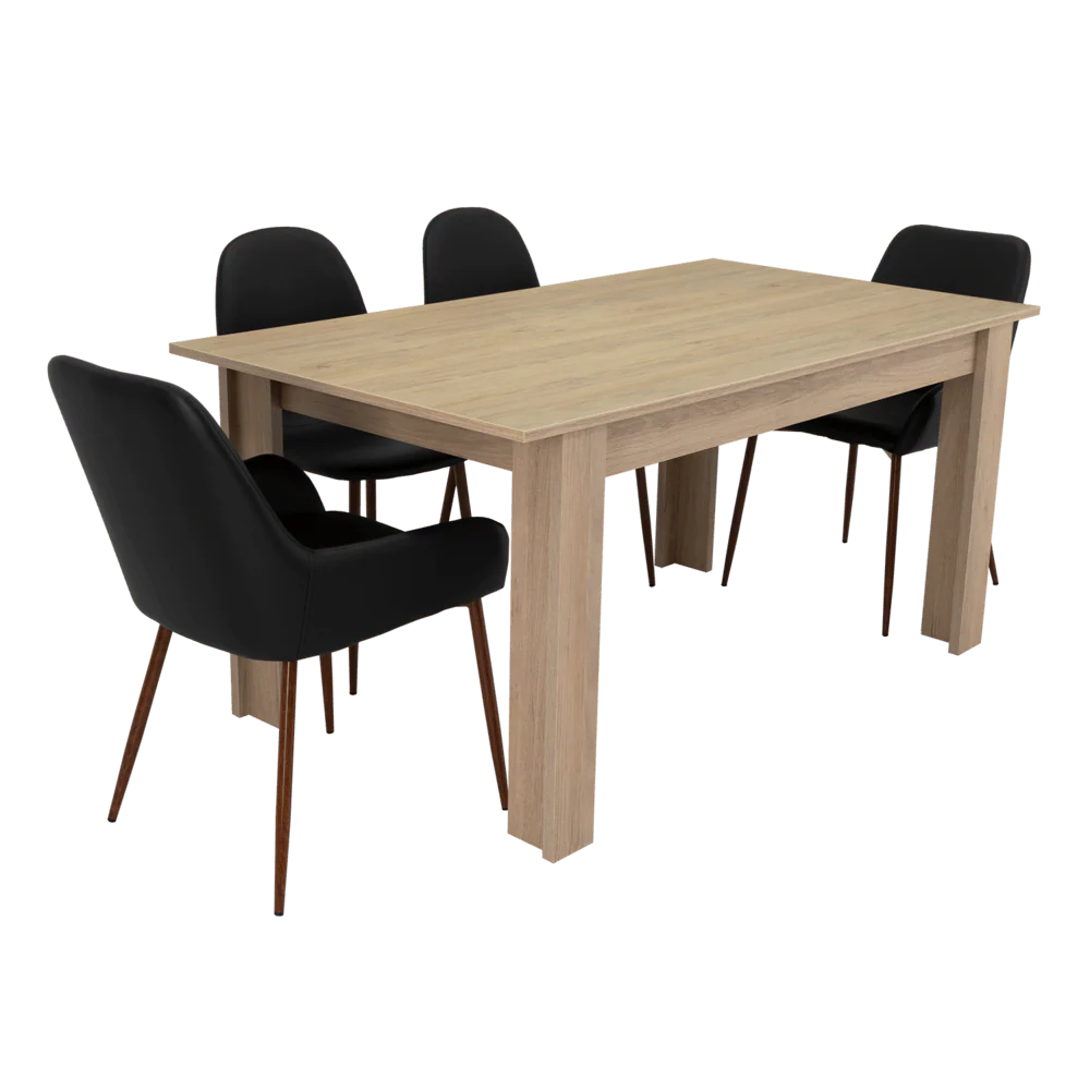 COMBO COMEDOR LIMEA, BEIGE, WENGUE Y CAFÉ CLARO, INCLUYE COMEDOR Y 6 SILLAS - Image 6