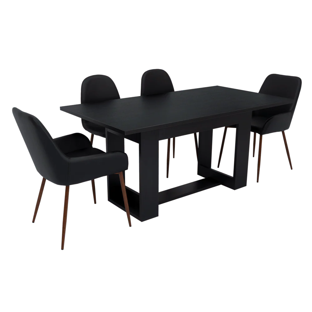 COMBO COMEDOR SATURA, WENGUE Y CAFÉ CLARO, INCLUYE COMEDOR Y 6 SILLAS - Image 7