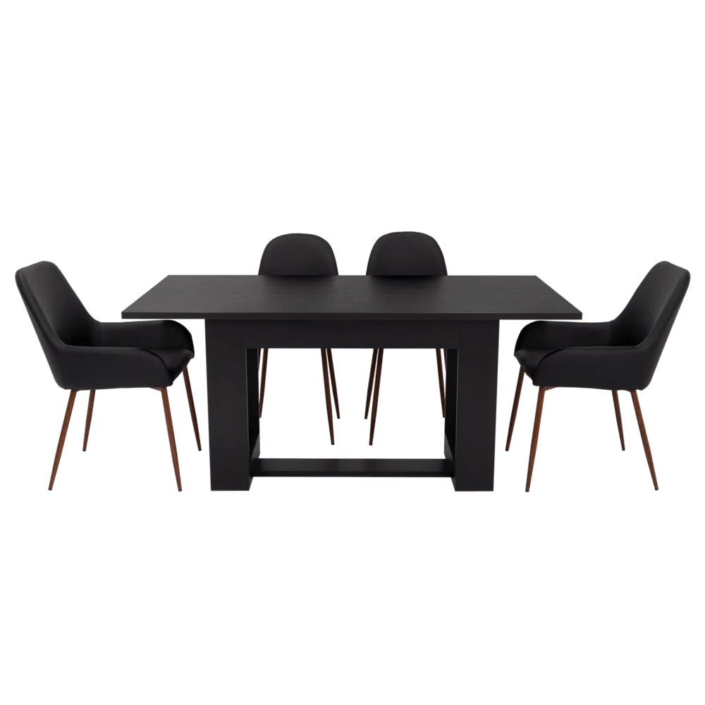 COMBO COMEDOR SATURA, WENGUE Y CAFÉ CLARO, INCLUYE COMEDOR Y 6 SILLAS - Image 8