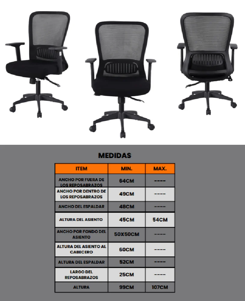 Silla Ejecutiva Nepal Base Nylon - Image 9