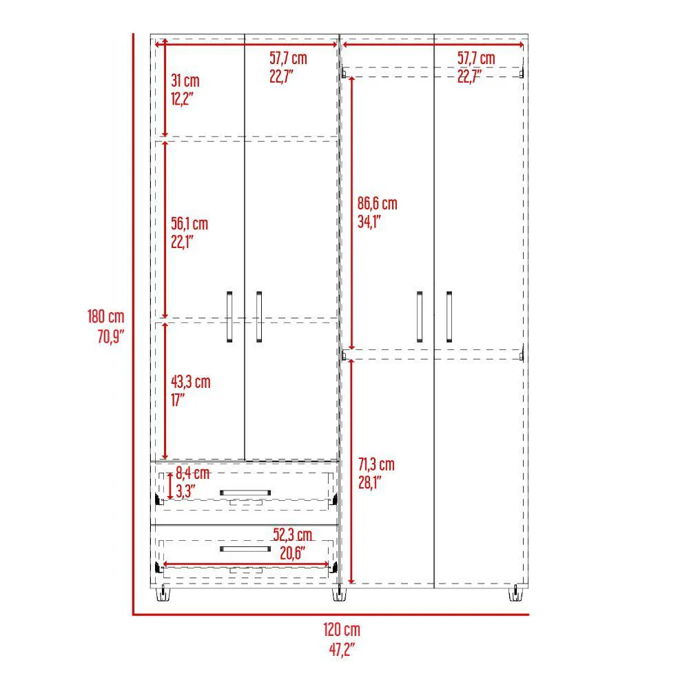 COMBO HABITACIÓN VINIS, INCLUYE CLOSET Y REPISA PARA TV FLOTANTE - Image 7
