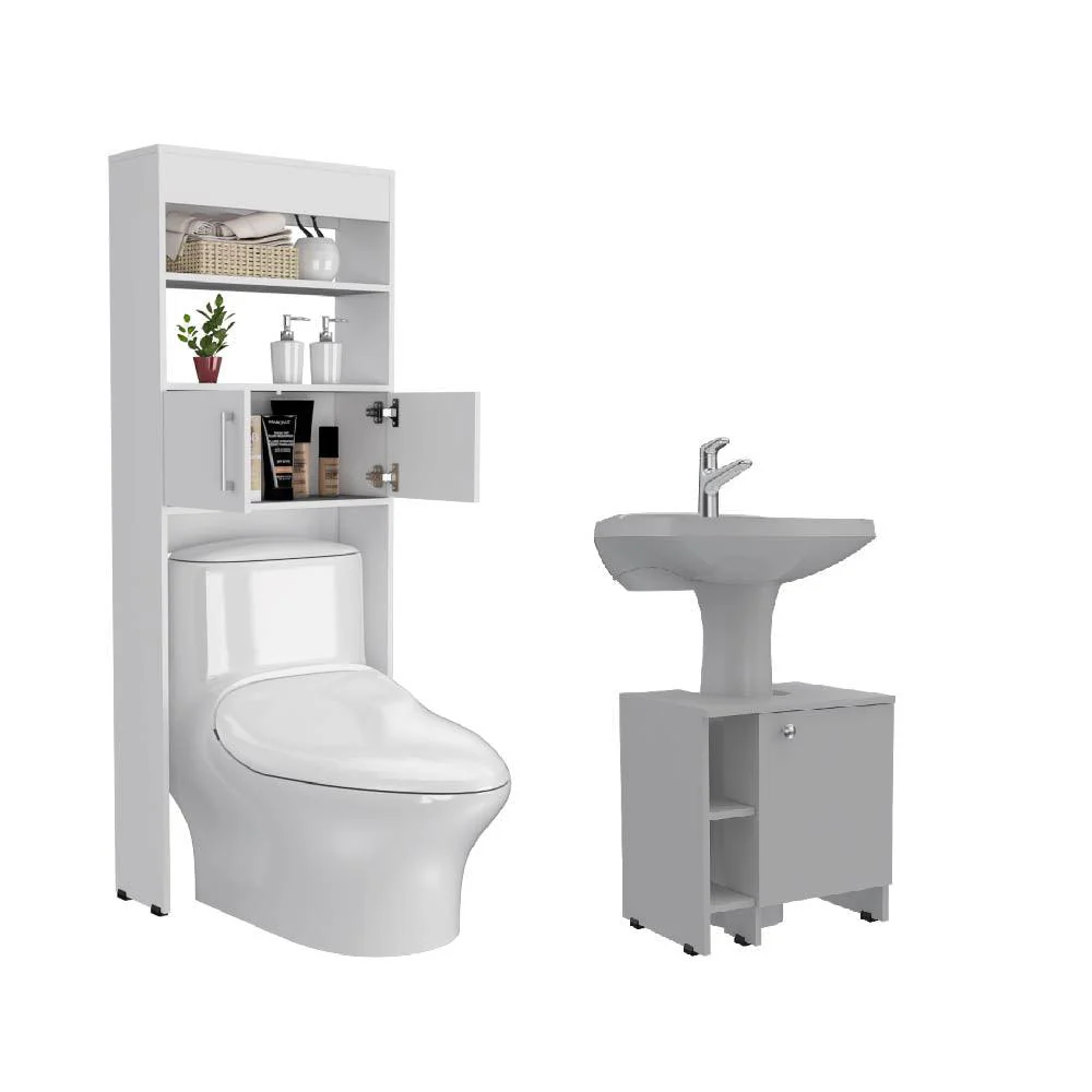 COMBO PARA BAÑO MORGANA, INCLUYE GABINETE Y MUEBLE LAVAMANOS