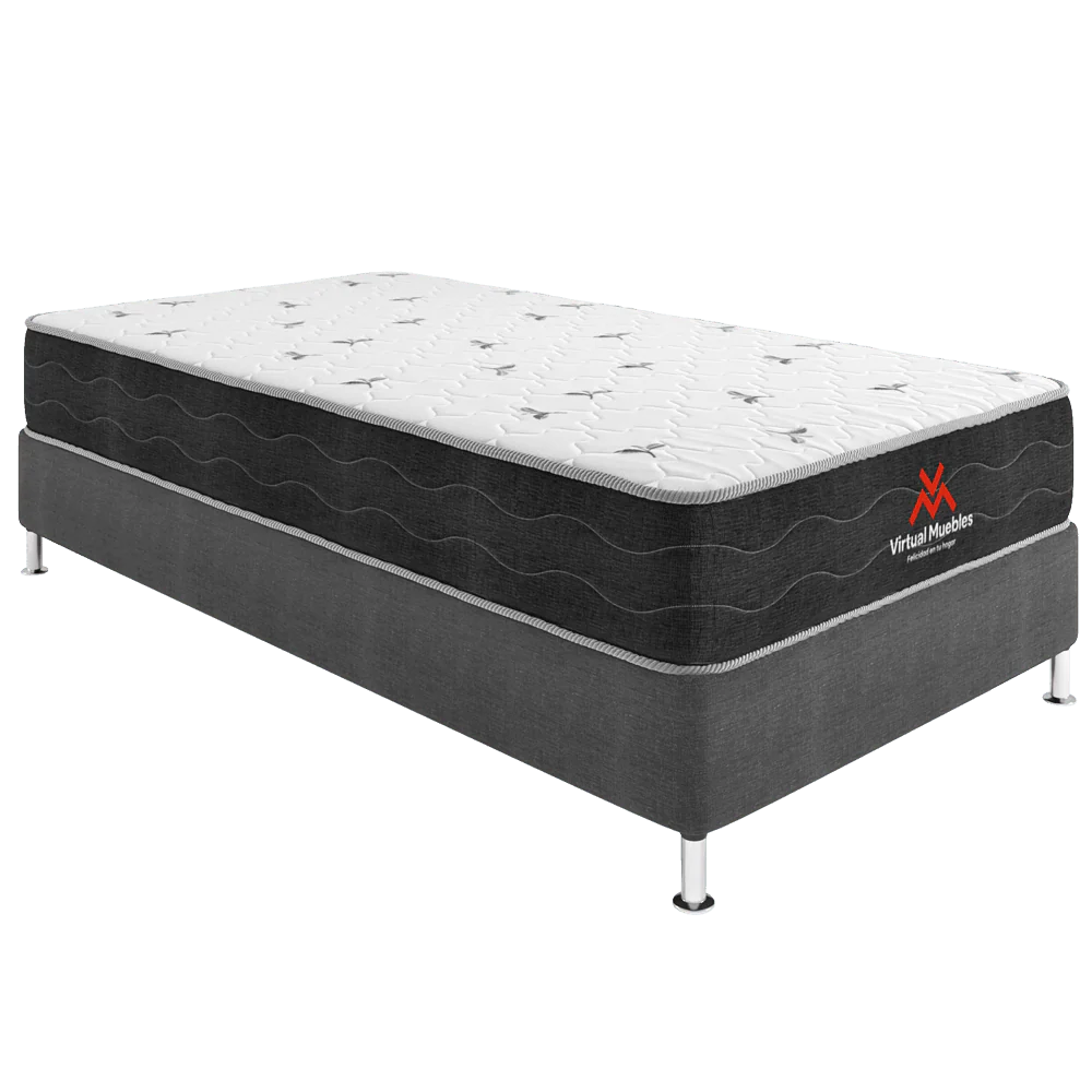 COMBO BENTOR DE CAMA Y COLCHON SENCILLO PARA HABITACIÓN