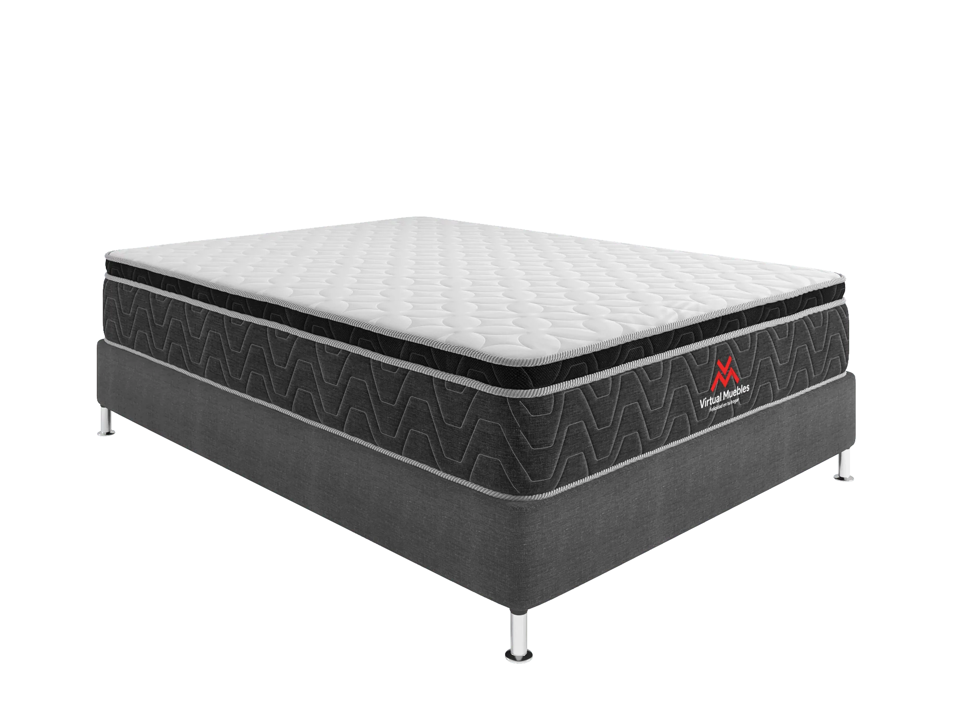 COMBO PARA HABITACIÓN FENIX, INCLUYE CAMA DOBLE Y COLCHÓN - Image 2