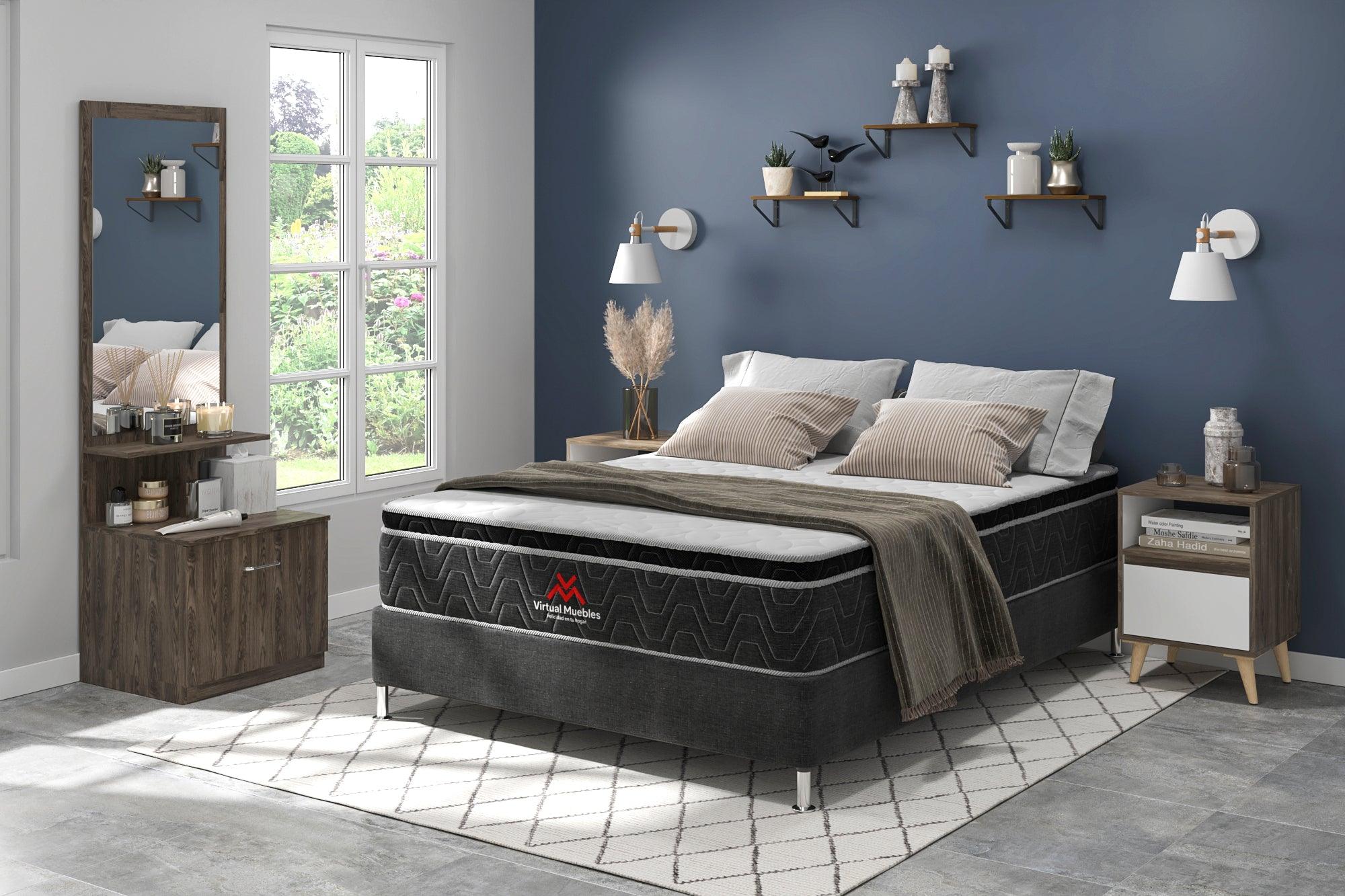 COMBO PARA HABITACIÓN FENIX, INCLUYE CAMA DOBLE Y COLCHÓN - Image 7
