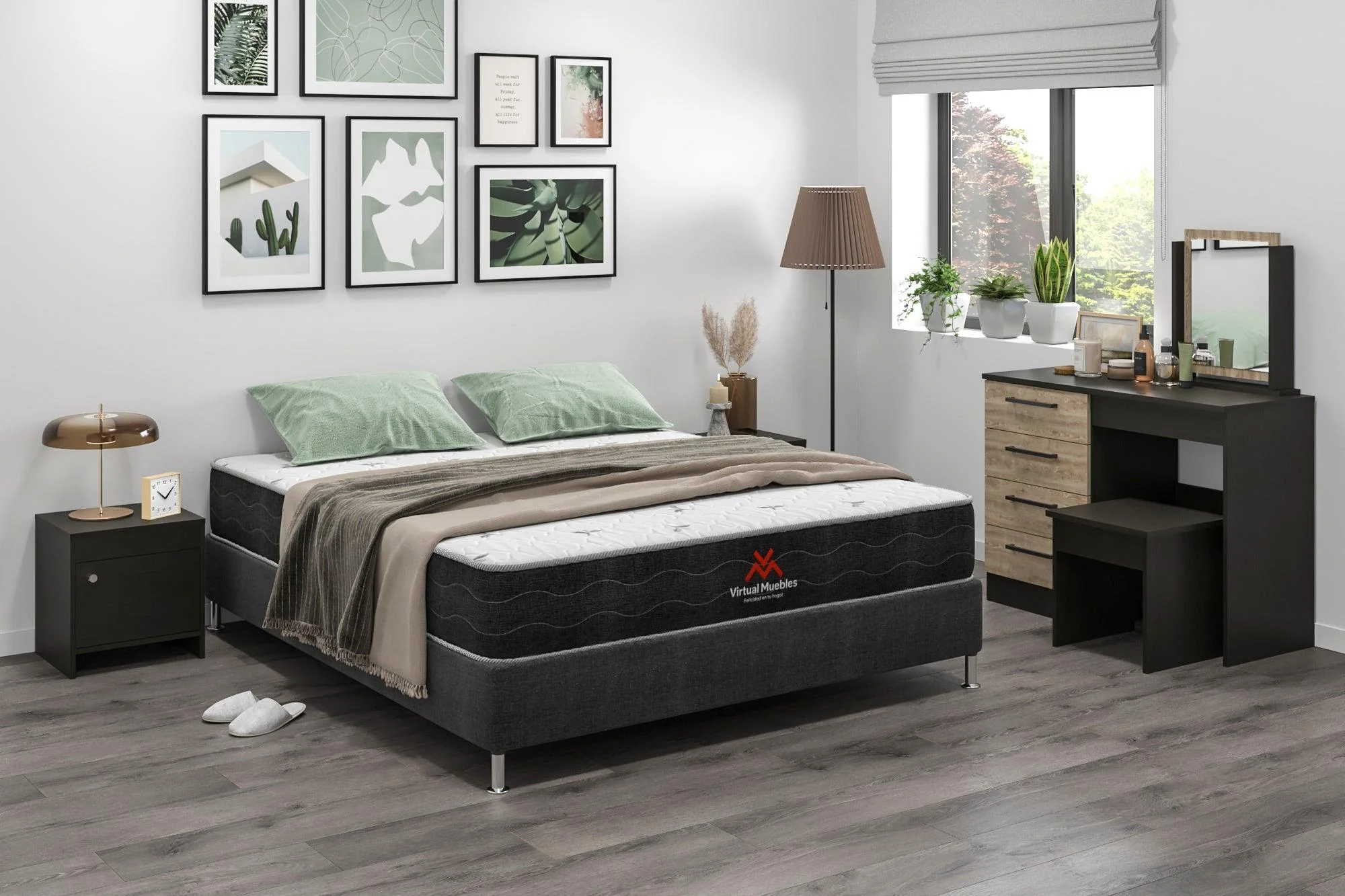 COMBO PARA HABITACIÓN THOR, INCLUYE CAMA QUEEN Y COLCHÓN - Image 6