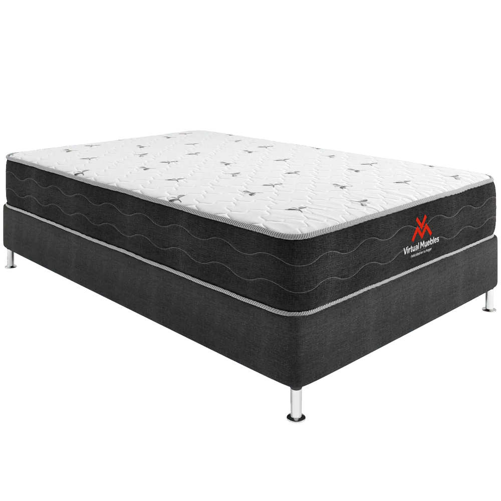 COMBO TOBIT DE CAMA Y COLCHON SEMIDOBLE PARA HABITACIÓN