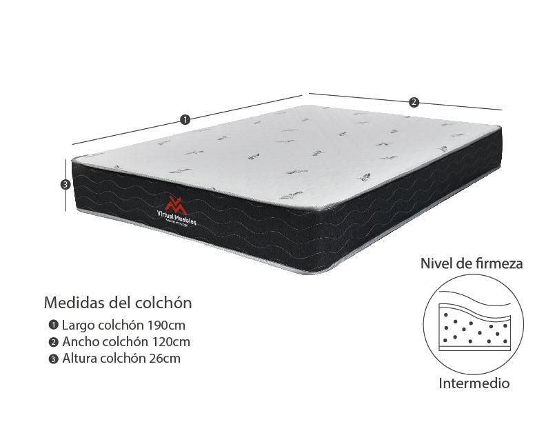 COMBO TOBIT DE CAMA Y COLCHON SEMIDOBLE PARA HABITACIÓN - Image 6