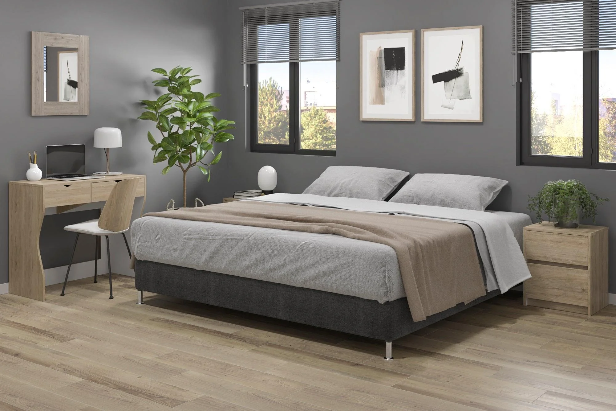 COMBO PARA HABITACIÓN WALLY, INCLUYE BASE CAMA PRESIDENCIAL Y COLCHÓN - Image 7