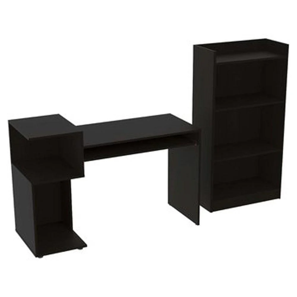 COMBO PARA OFICINA IZAN, WENGUE, INCLUYE ESCRITORIO Y BIBLIOTECA - Image 3