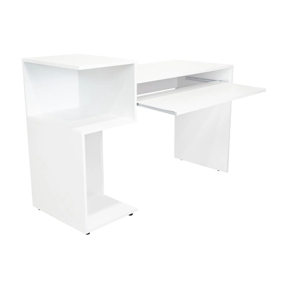 COMBO PARA OFICINA IZAN, BLANCO, INCLUYE ESCRITORIO Y BIBLIOTECA - Image 5