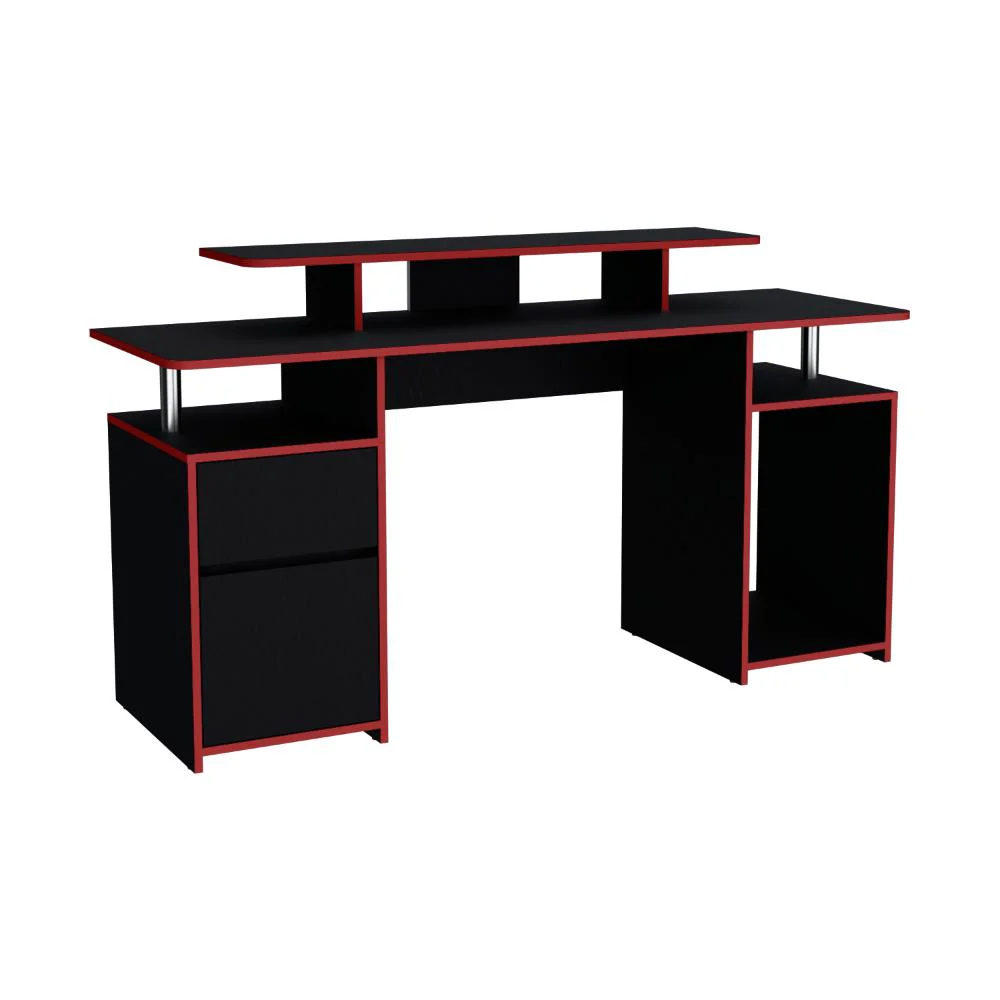 COMBO PARA OFICINA GRECI, ROJO Y NEGRO, INCLUYE SILLA Y ESCRITORIO GAMER - Image 6