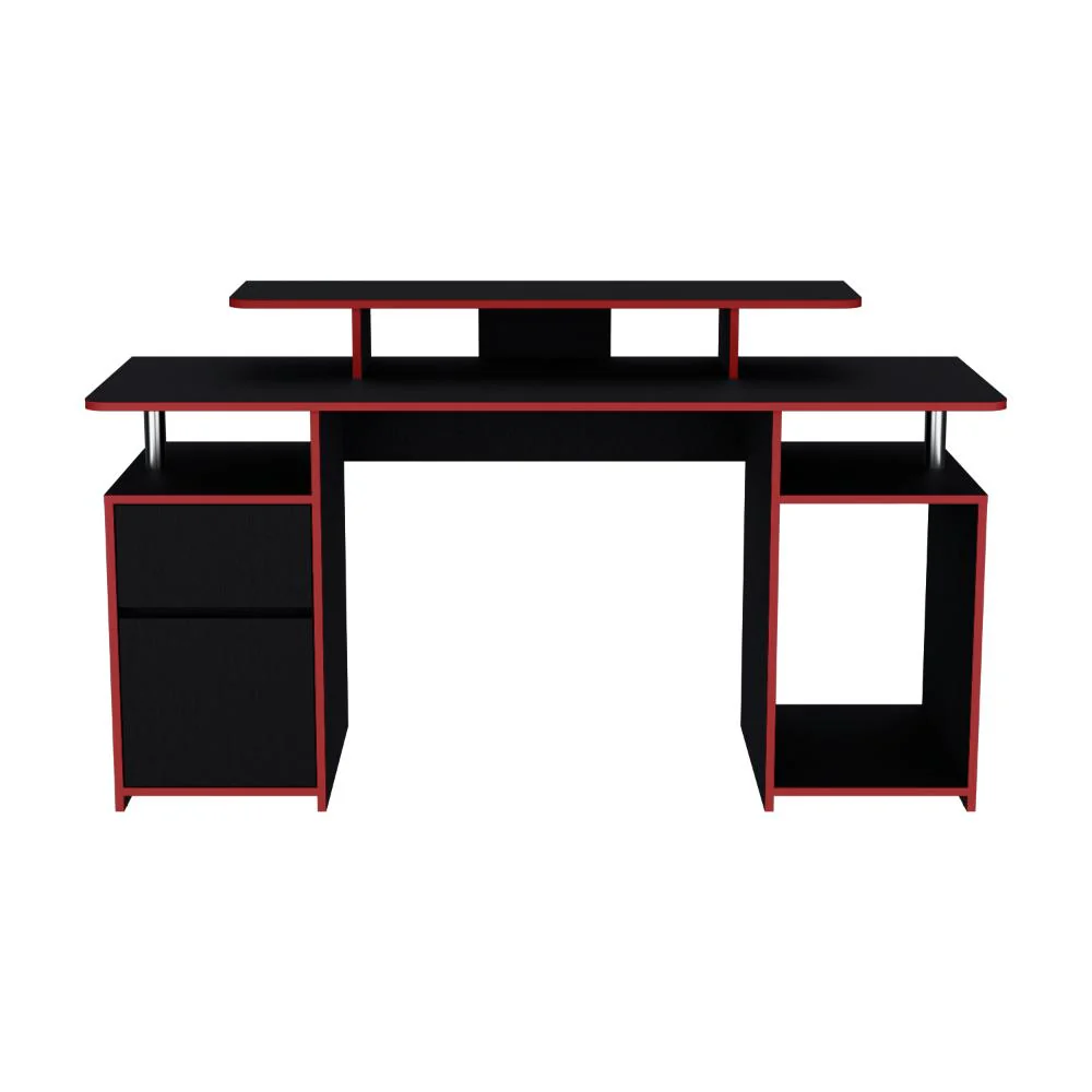 COMBO PARA OFICINA GRECI, ROJO Y NEGRO, INCLUYE SILLA Y ESCRITORIO GAMER - Image 7