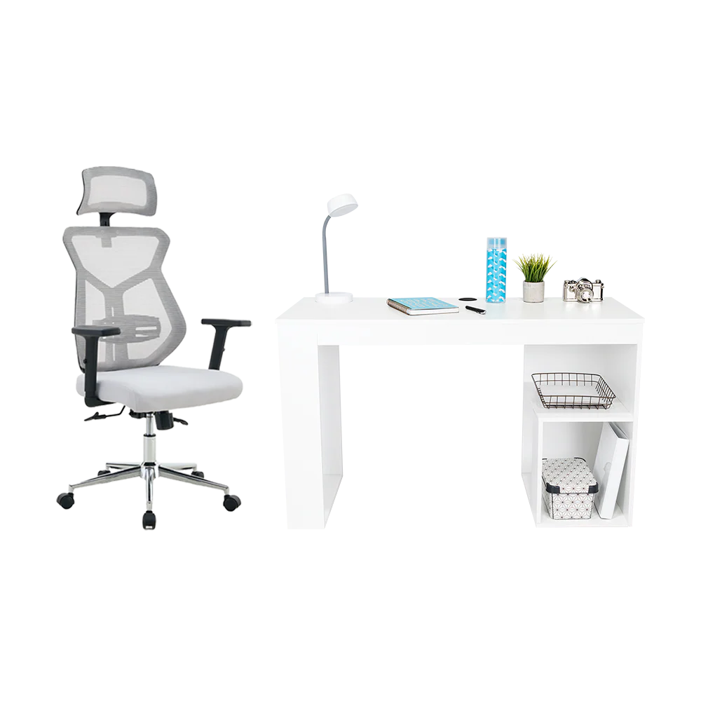 Combo para Oficina Plus, Incluye Escritorio y Silla de Escritorio