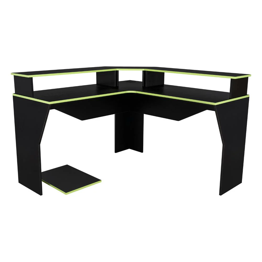 COMBO PARA OFICINA VITORINO, VERDE Y NEGRO, INCLUYE SILLA Y ESCRITORIO GAMER - Image 5