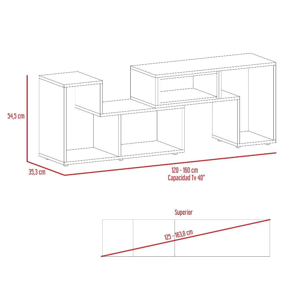 COMBO PARA SALA MARBELLA, INCLUYE MESA PARA TV Y MESA DE CENTRO - Image 5
