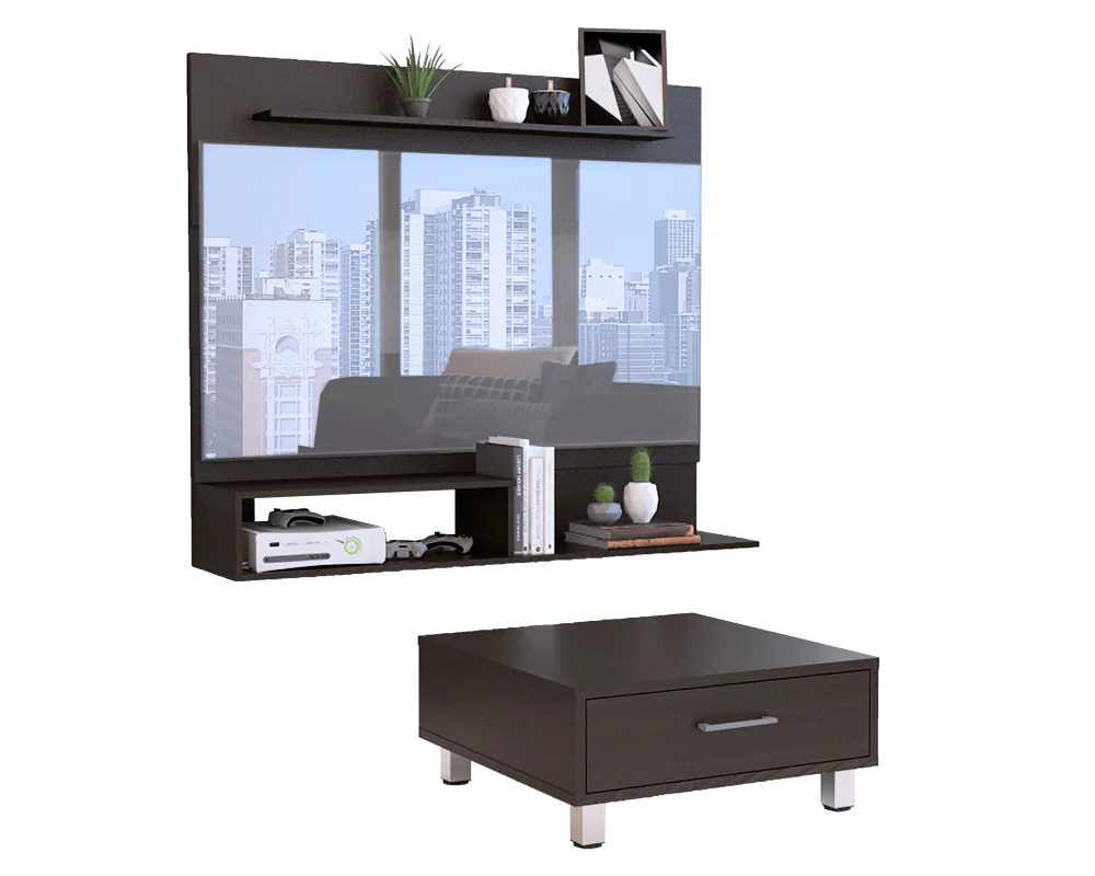 COMBO PARA SALA ROONEY, INCLUYE PANEL TV Y MESA DE CENTRO