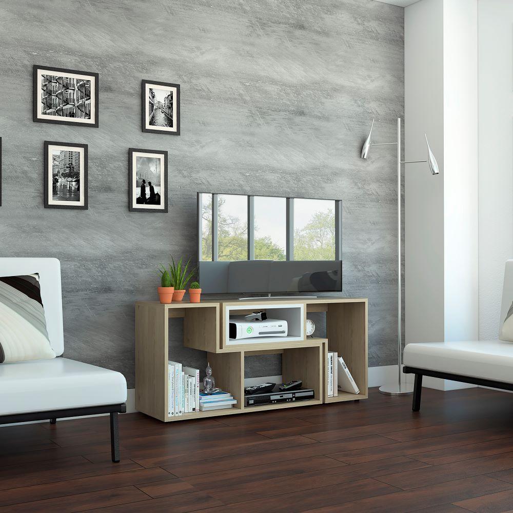 COMBO PARA SALA STELLA, INCLUYE MESA PARA TV, BIBLIOTECA ESCALERA Y MESA DE CENTRO - Image 3