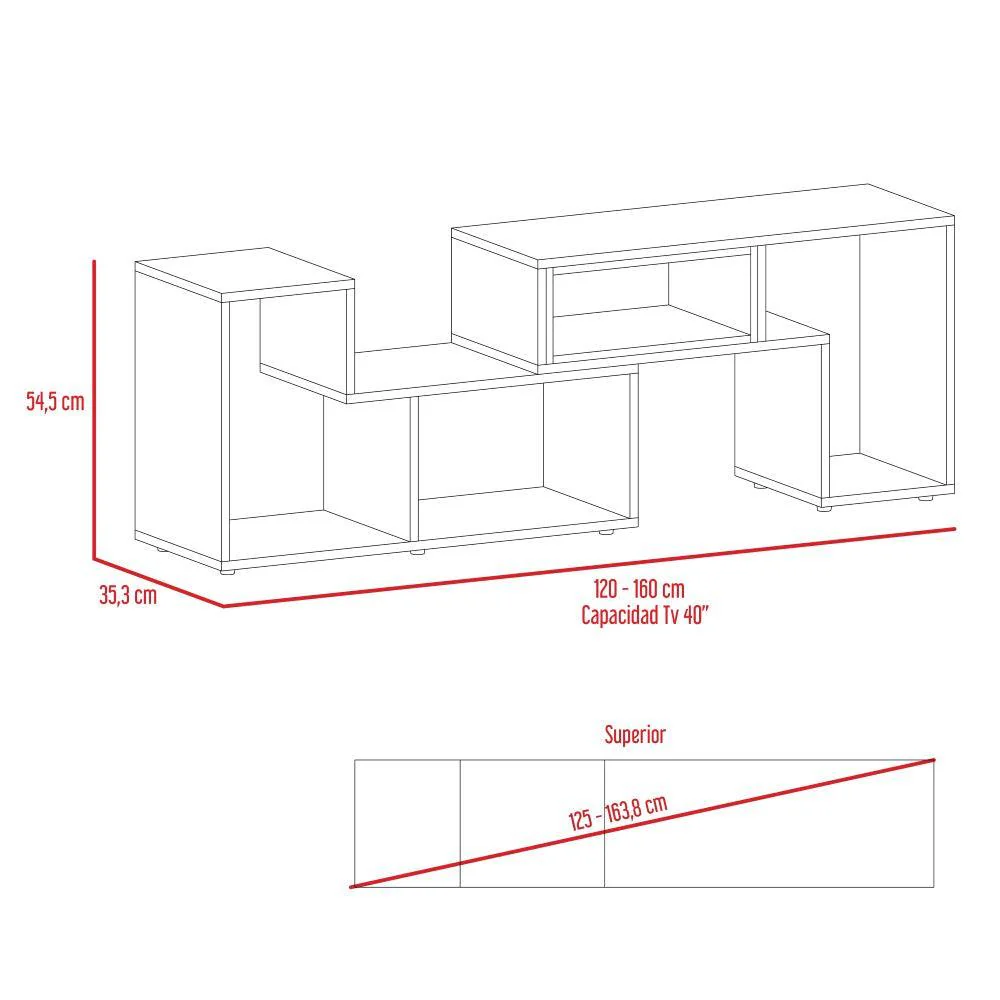 COMBO PARA SALA STELLA, INCLUYE MESA PARA TV, BIBLIOTECA ESCALERA Y MESA DE CENTRO - Image 6