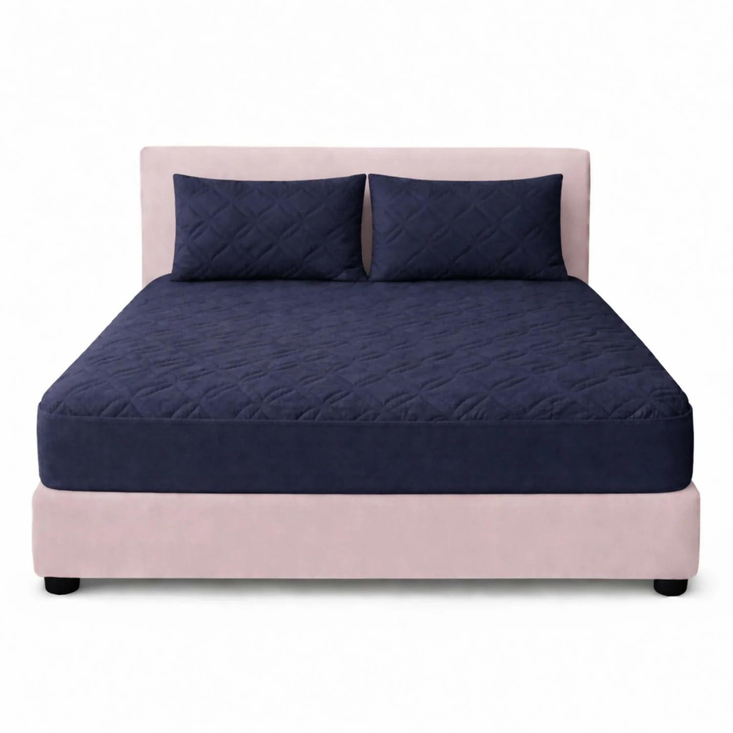 Combo protector colchon king acolchado 200x200cm