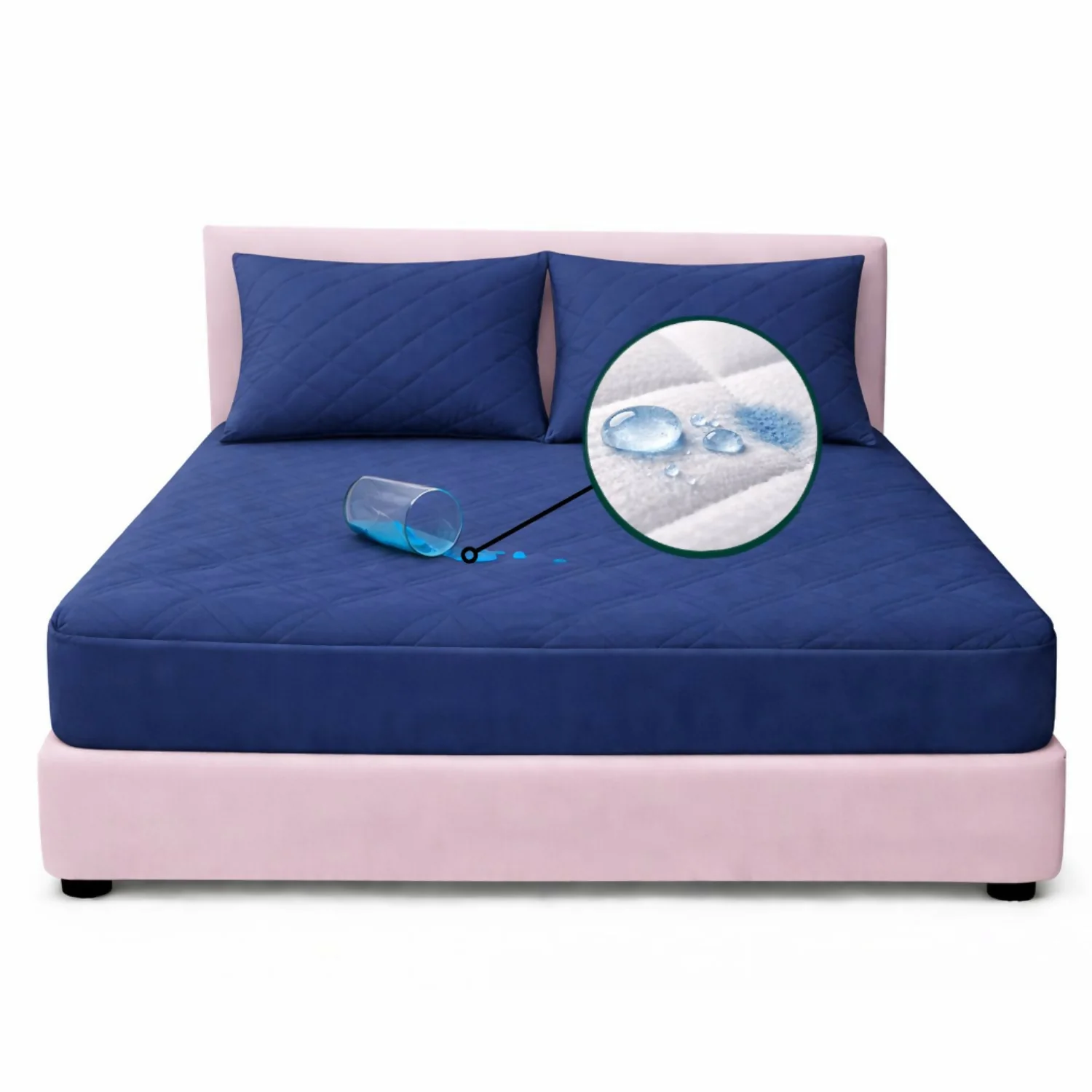 Combo protector colchon king antifluido 200x200cm