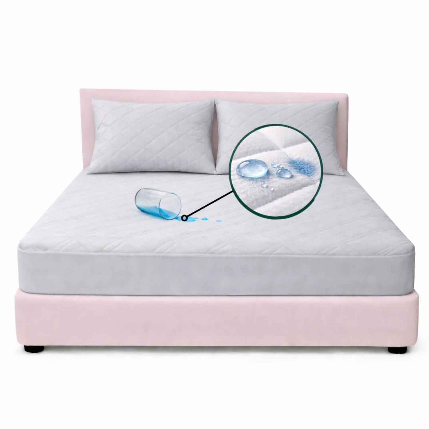 Combo protector colchon king antifluido 200x200cm - Image 6
