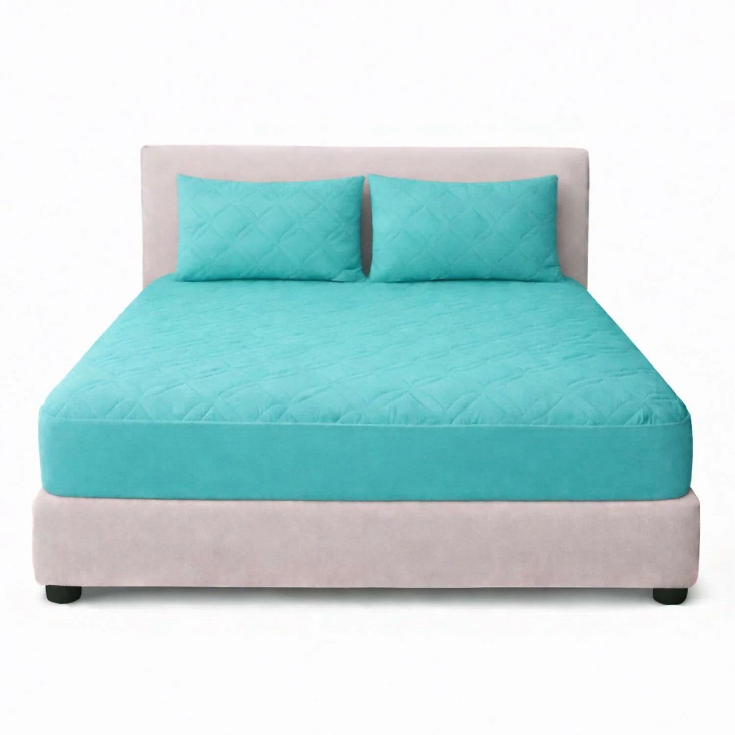 Combo protector colchon semidoble acolchado 120x190cm - Image 9